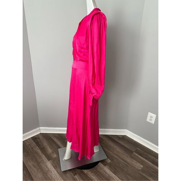 FARM RIO Draped Satin Maxi Dress Small $260 - Picture 6 of 9
